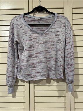 Self E Light Purple V-Neck Top Size XS